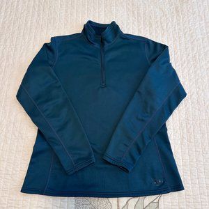 REI 3/4 zip pullover top - dark teal - Size L